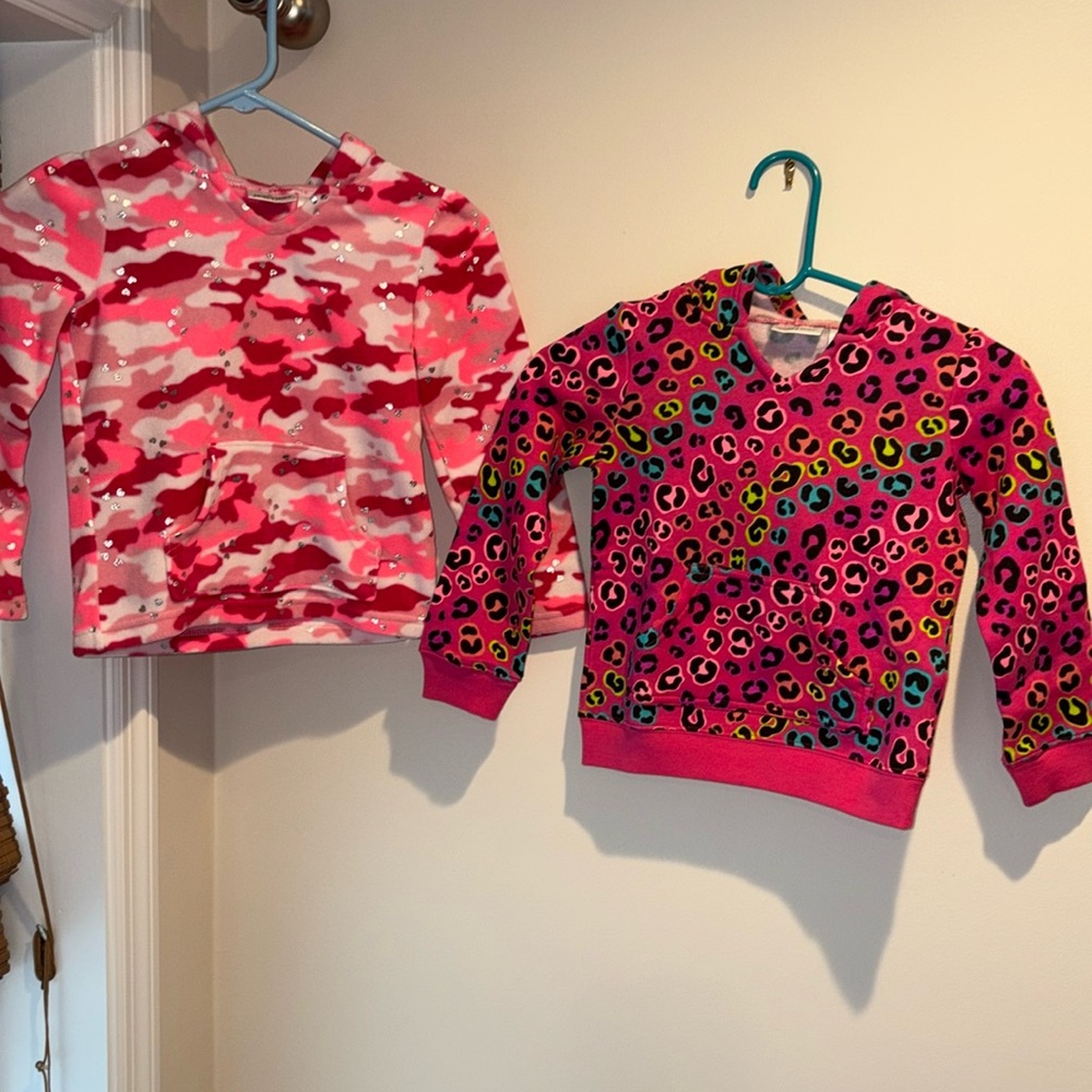 Girls size 5 hooded sweatshirts bundle
